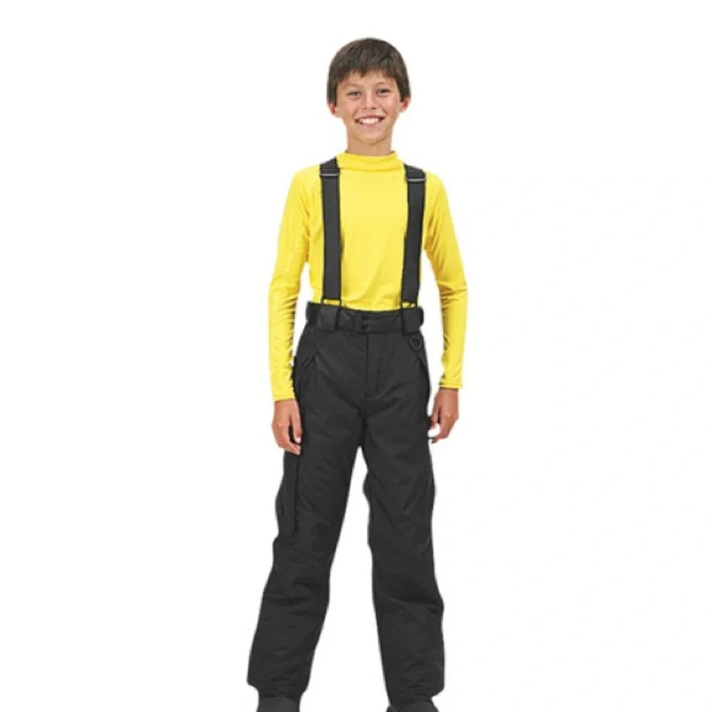 Sport Essentials Jr. Suspender Snow Pants Size‎ 14 Black Kids